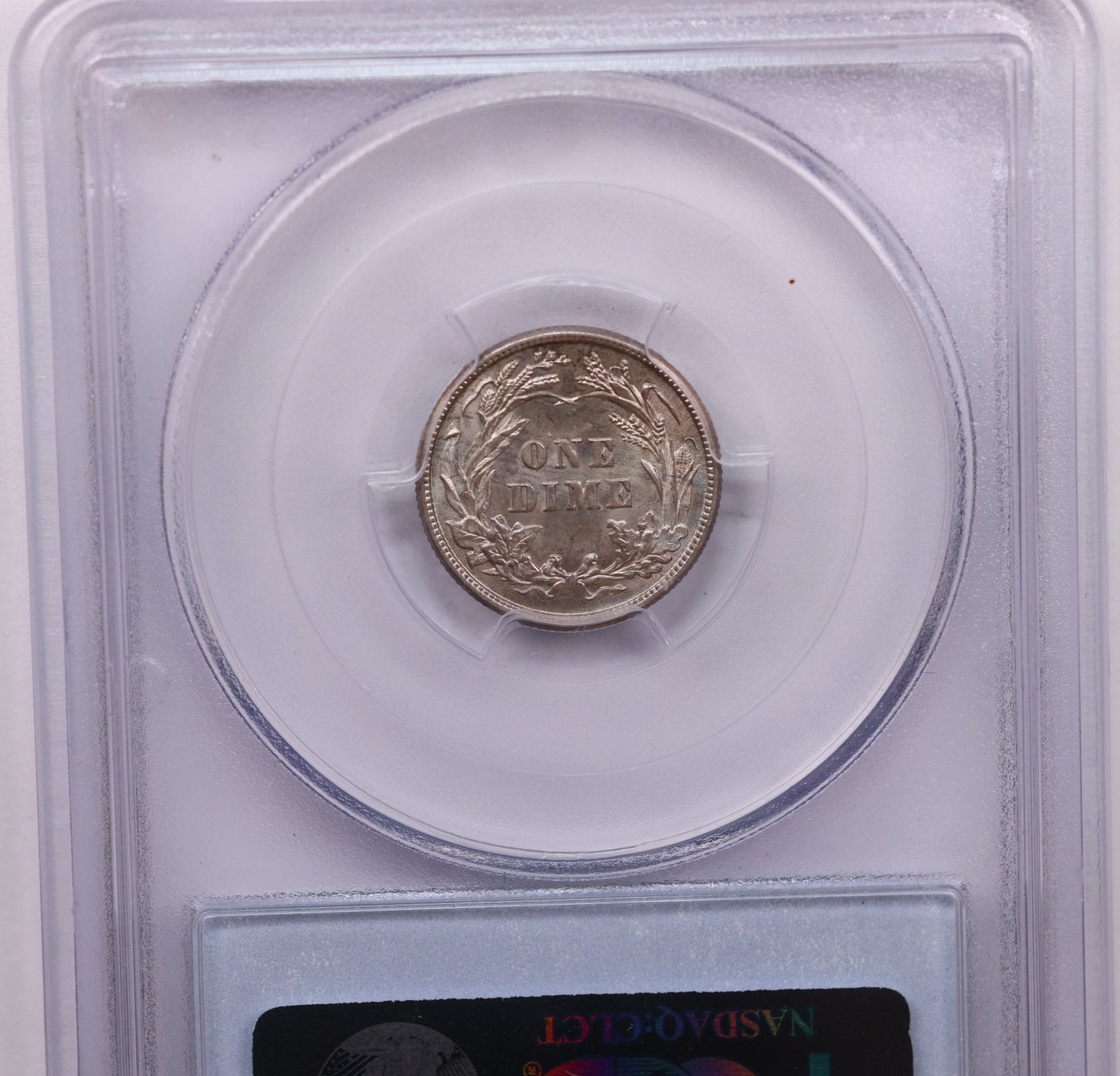 1911 10 Cent., Barber Silver Dime., PCGS Certified MS-63., Store #1720