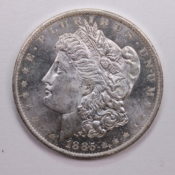1885-O Morgan Silver Dollar., Mint State, Proof Like., Store Sale #DR0634