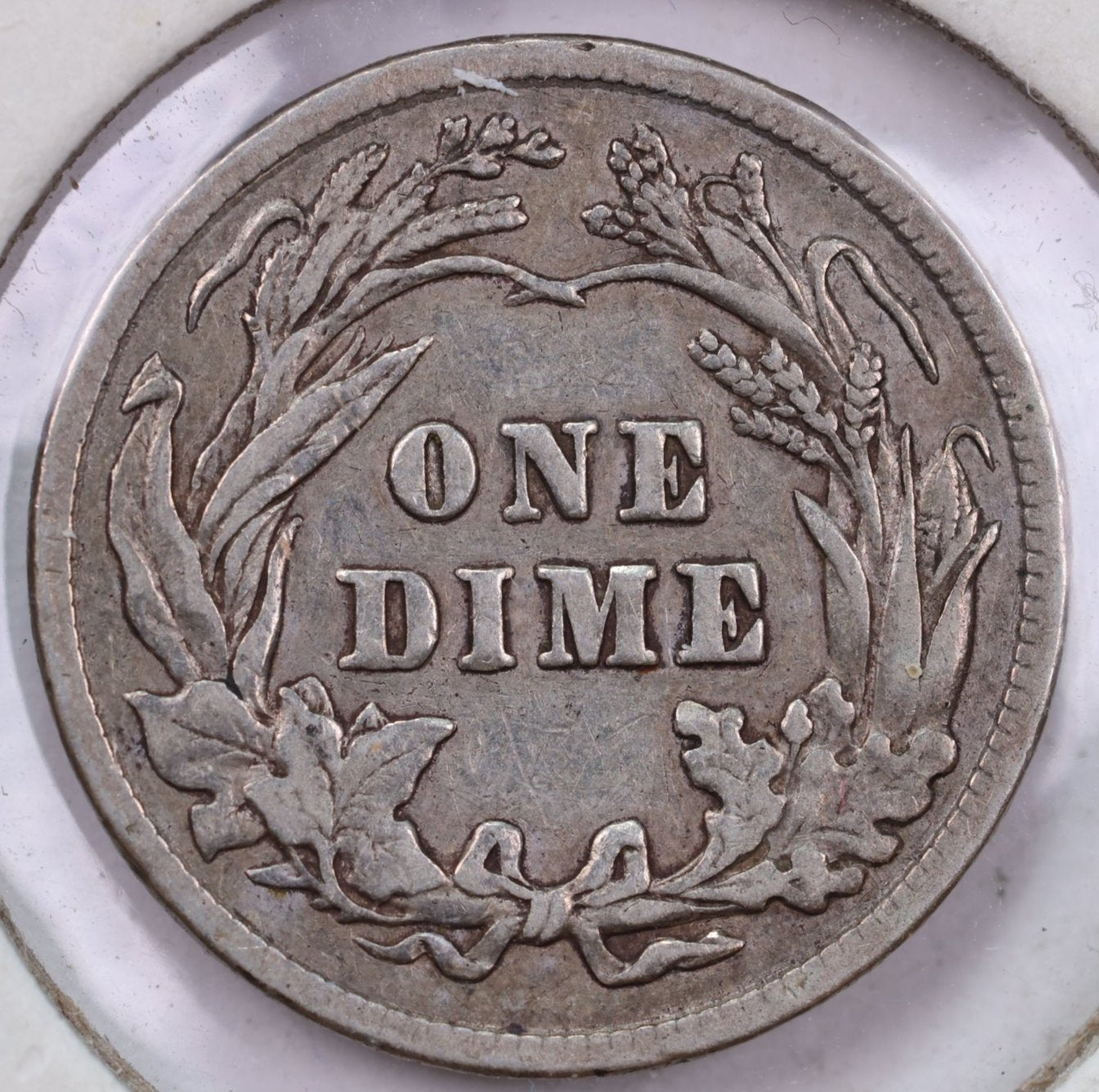 1903 10 Cent., Barber Silver Dime., Fine+ Circulated Coin., Store #1724