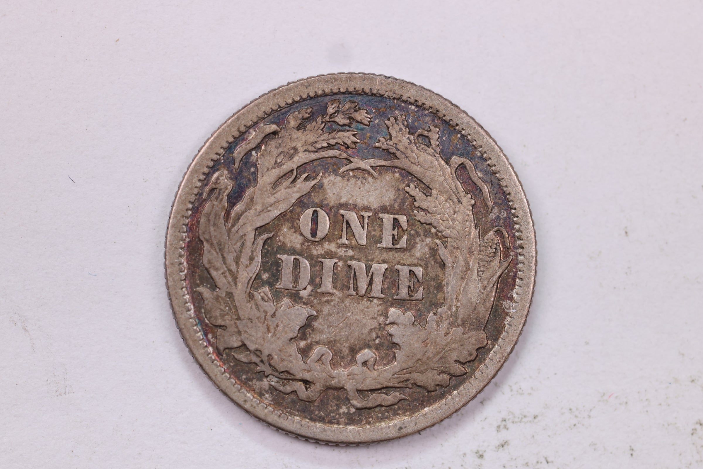 1891 10 Cent., Seated Liberty Silver Dime., Extra Fine Circulated Coin., Store #1730