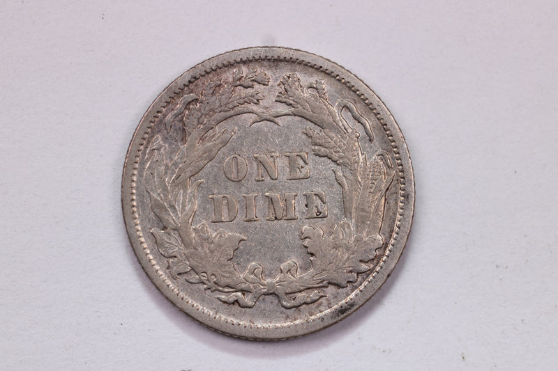 1890 10 Cent., Seated Liberty Silver Dime., Extra Fine Circulated Coin., Store