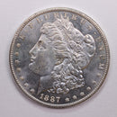 1887 Morgan Silver Dollar., Mint State, Proof Like., Store Sale