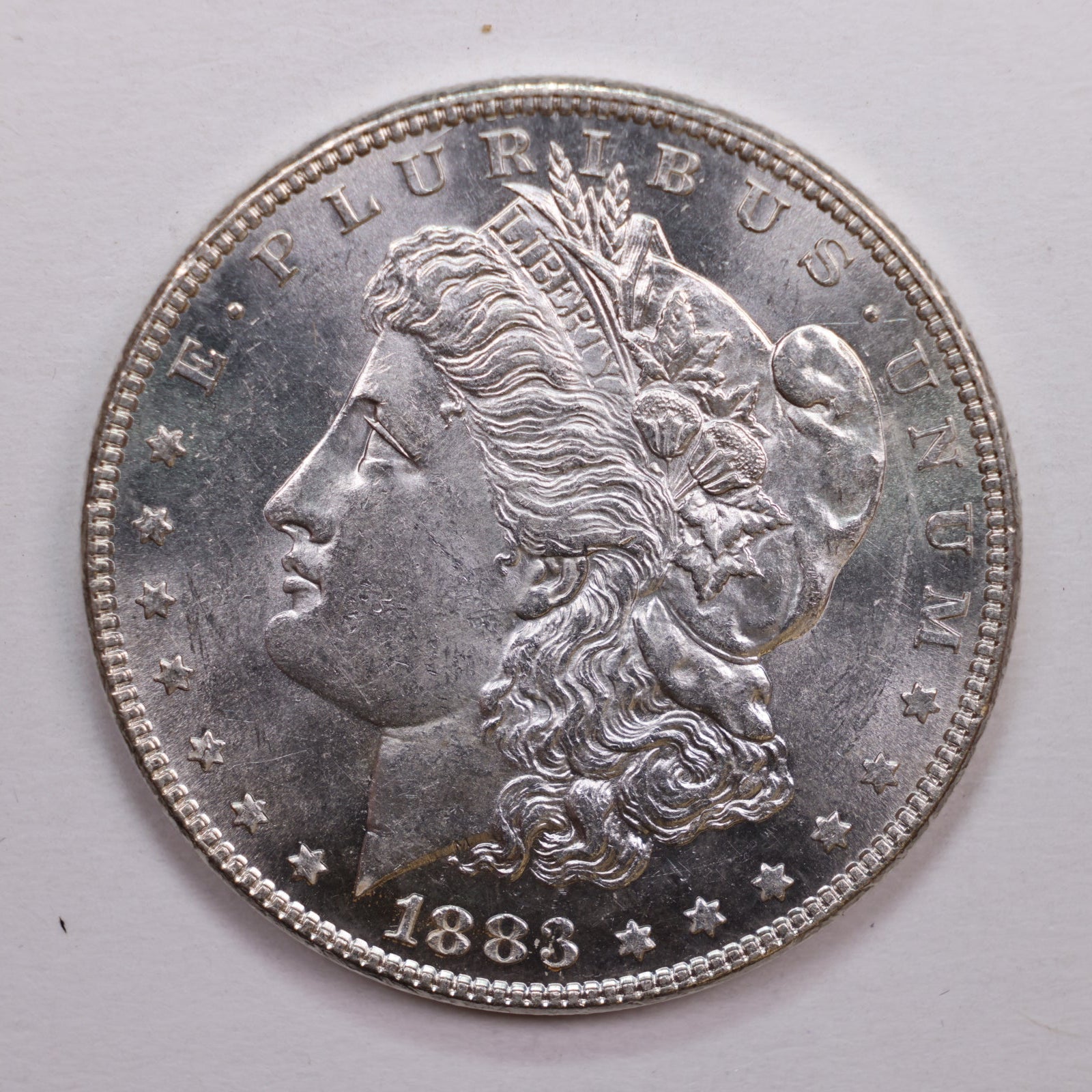 1883 Morgan Dollar, Mint State Proof Like Uncirculated Coin, Store #DR0648