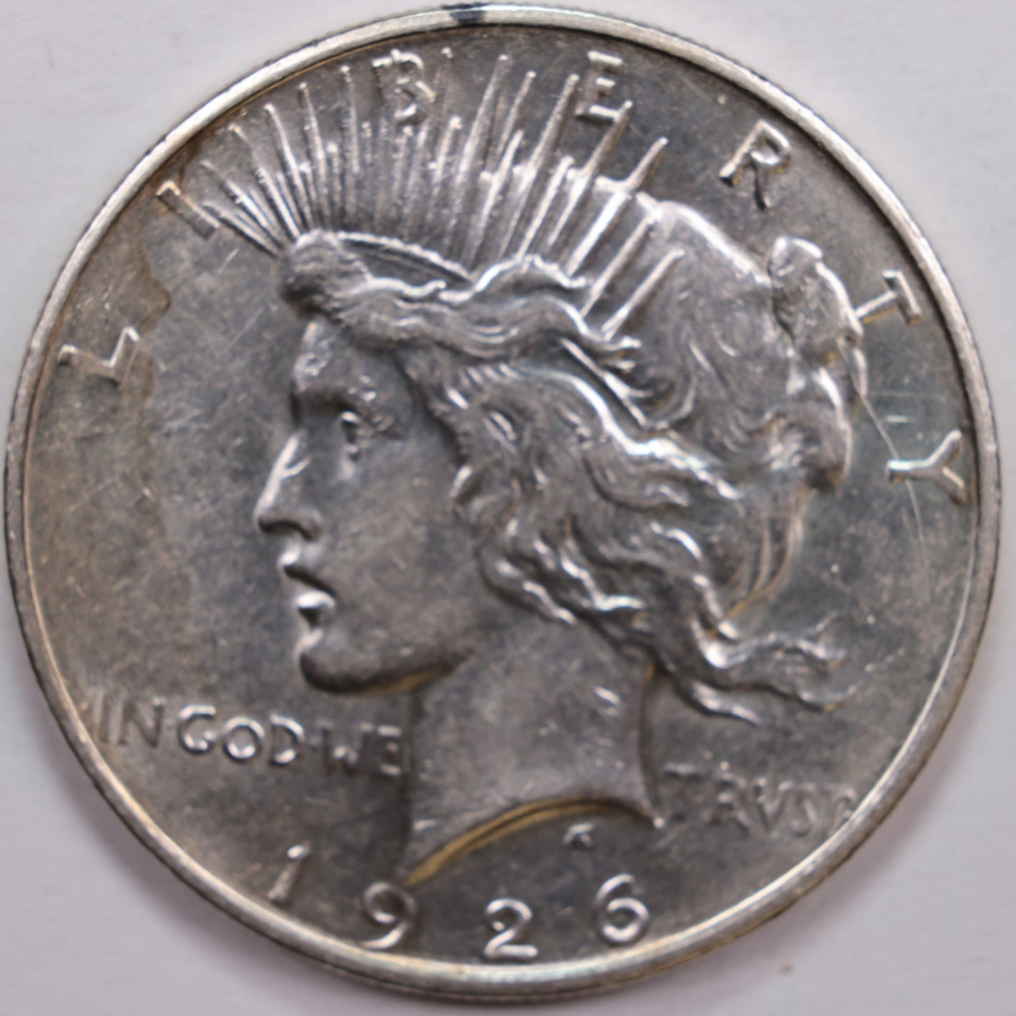 1926-D Peace Dollar, Mint State Uncirculated Coin, Store #DR0677