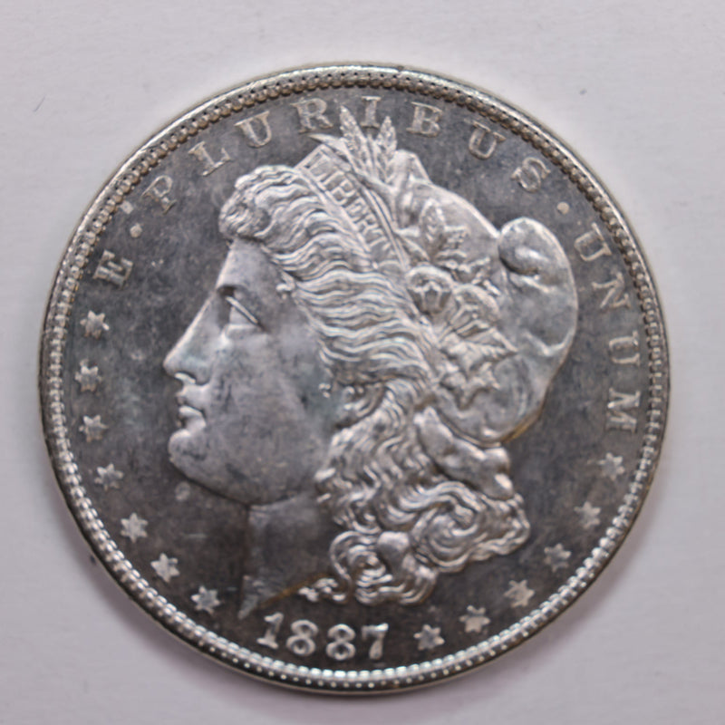 1887 Morgan Silver Dollar., Mint State Proof Like., Store Sale