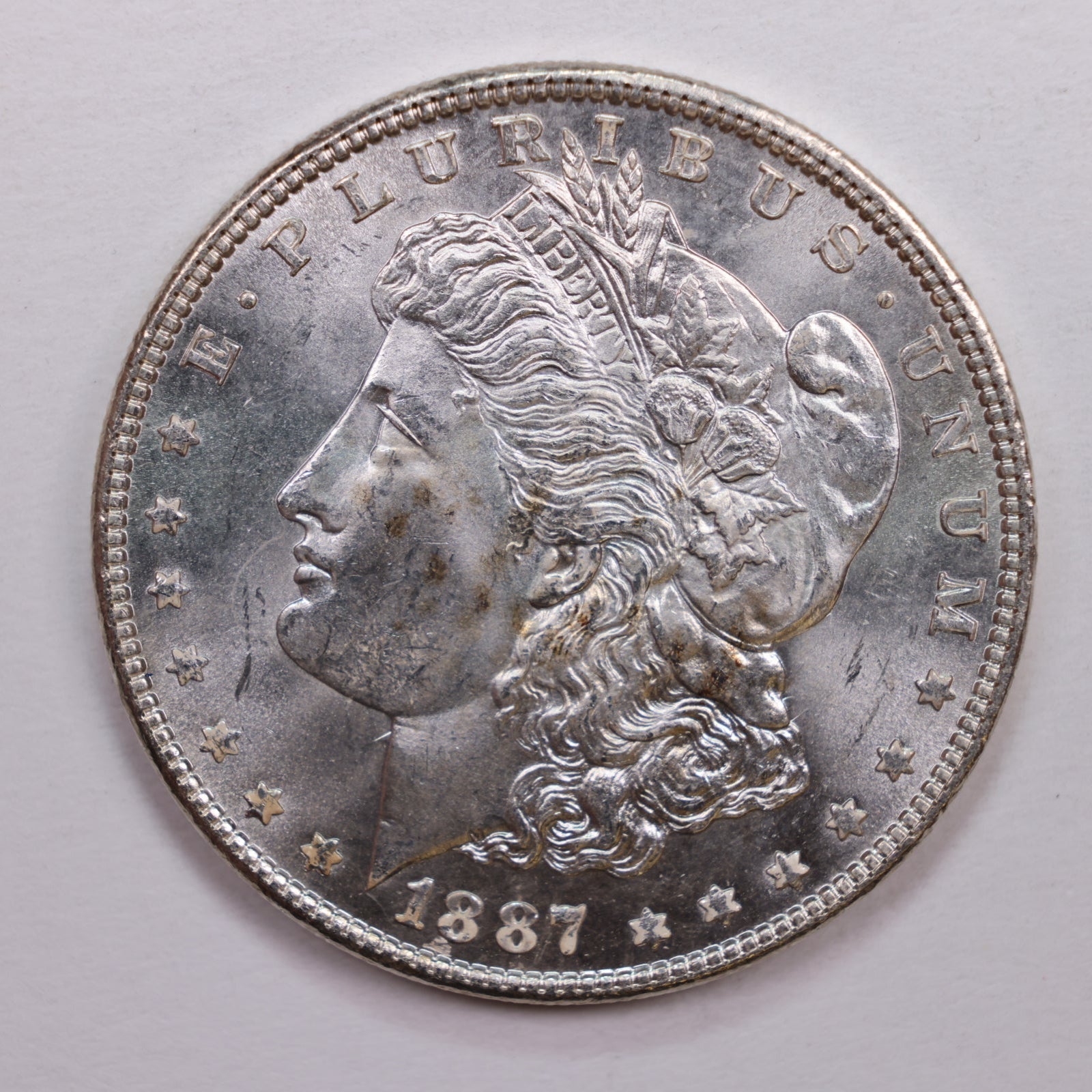 1887 Morgan Dollar, Mint State Uncirculated Coin, Store #DR0662