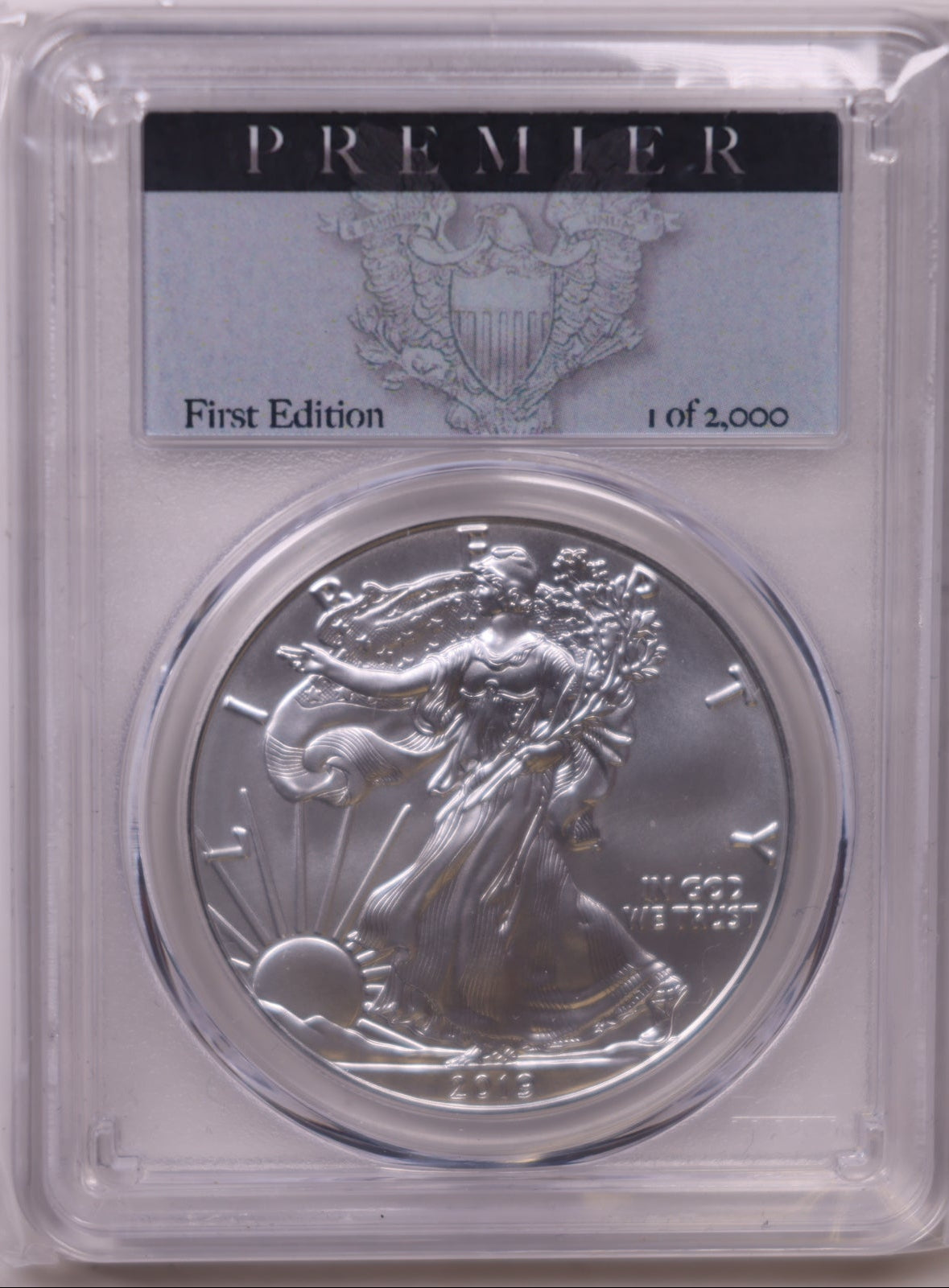 2019 American Silver Eagle, First Edition, PCGS MS-70, Store#AE0339