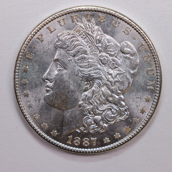 1887 Morgan Silver Dollar., Mint State Condition., Store Sale #DR0670