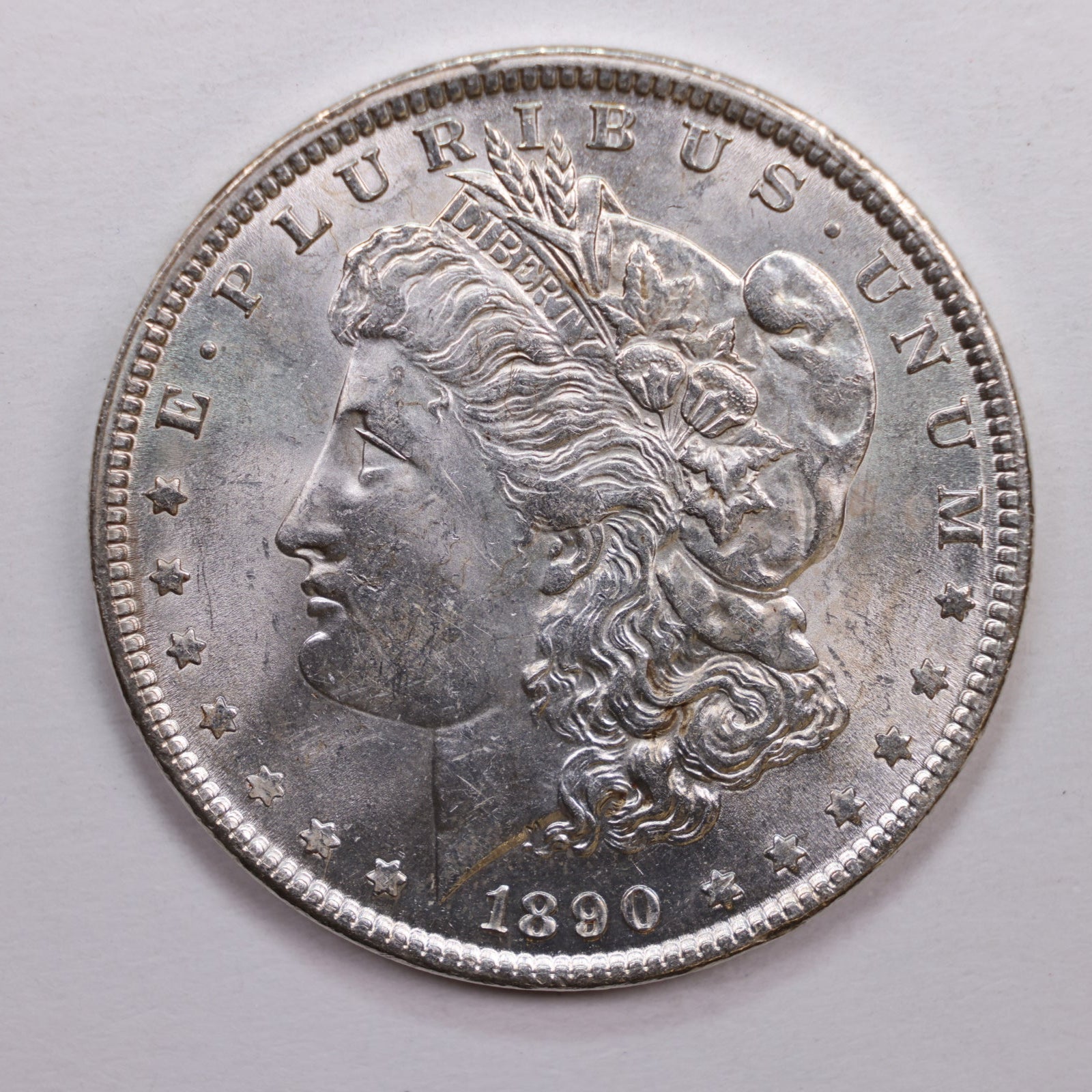 1890 Morgan Dollar, Mint State Uncirculated Coin, Store #DR0968
