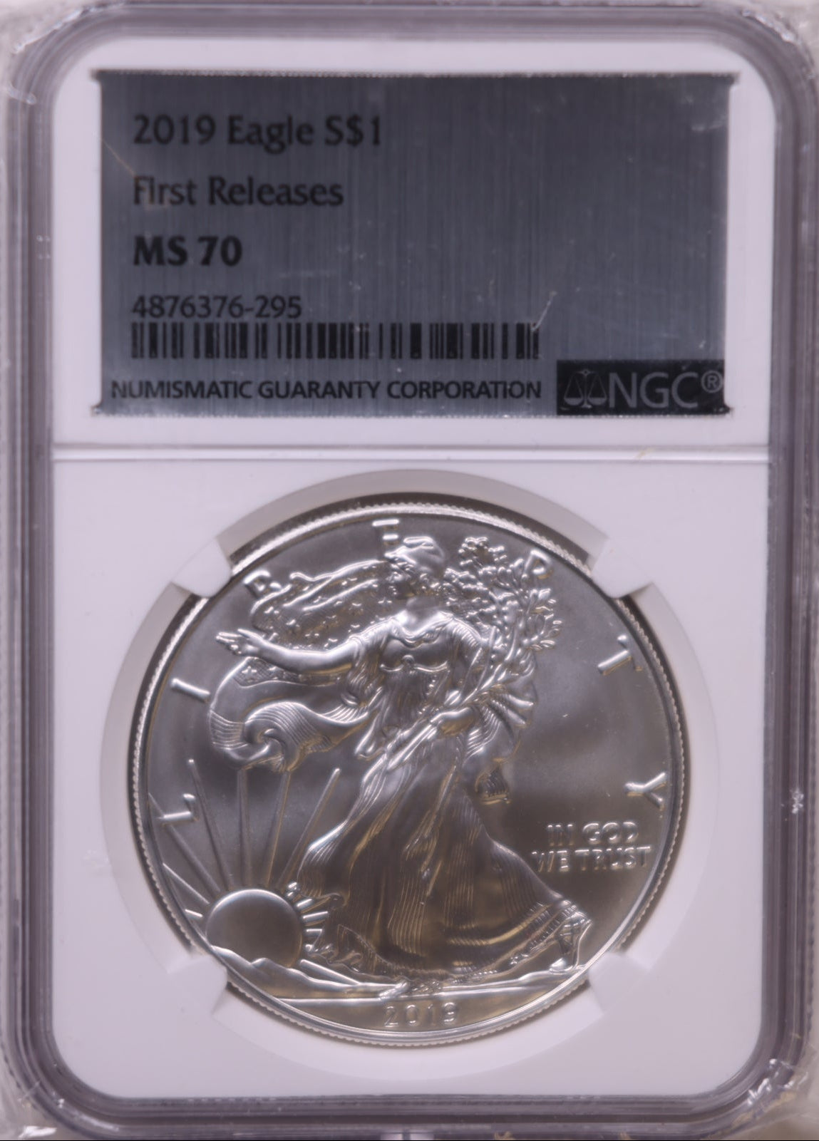 2019 American Silver Eagle, First Release, NGC MS-70, Store#AE0341
