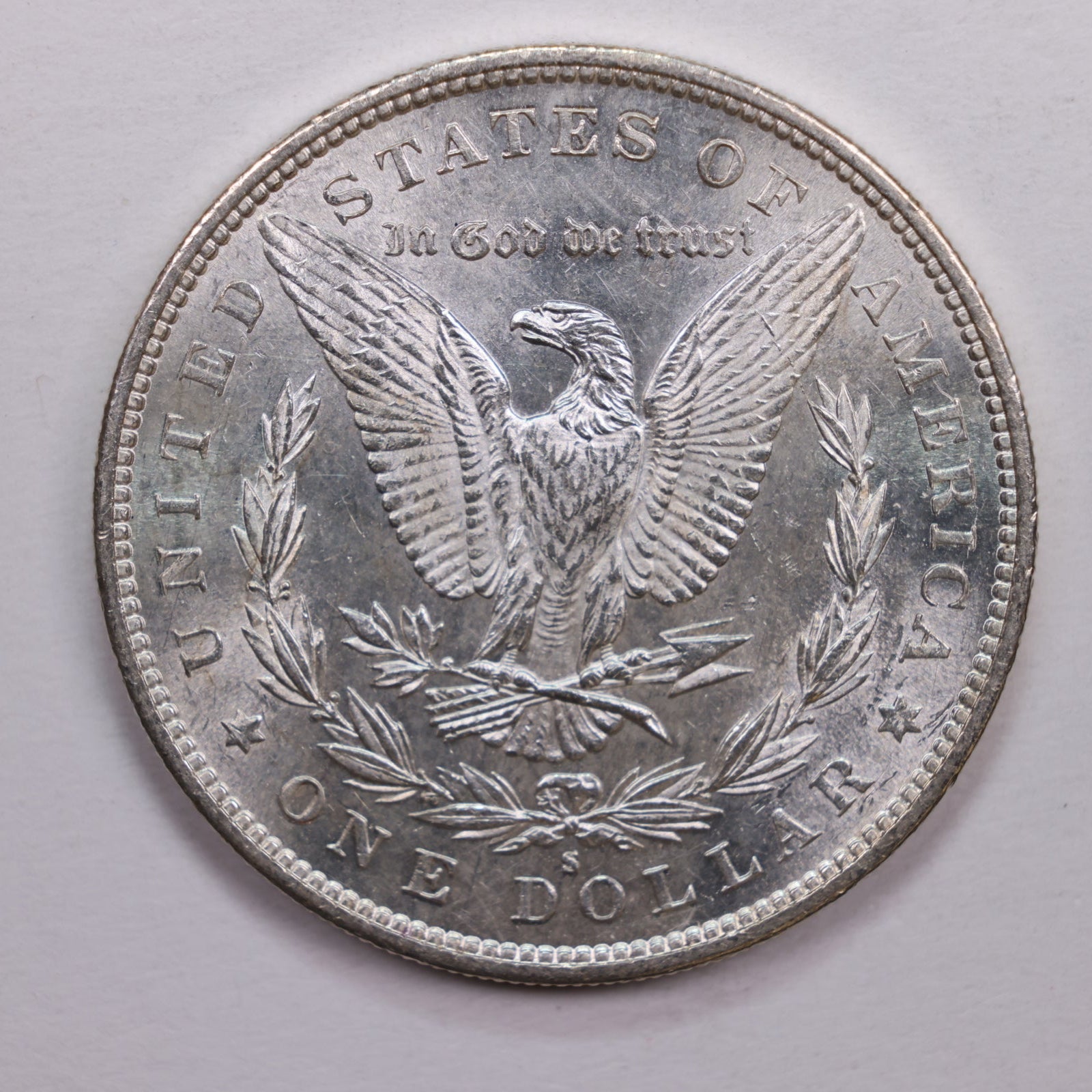 1890-S Morgan Silver Dollar., Mint State Condition., Store Sale #DR0671
