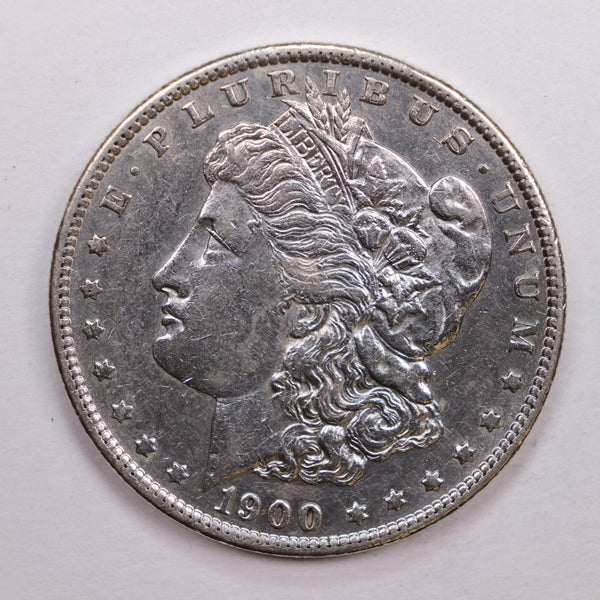 1900-S Morgan Silver Dollar., About Uncirculated, Proof Like., Store Sale #DR0675