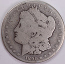 1890-CC Morgan Silver Dollar, About Good Circulated Coin. Store