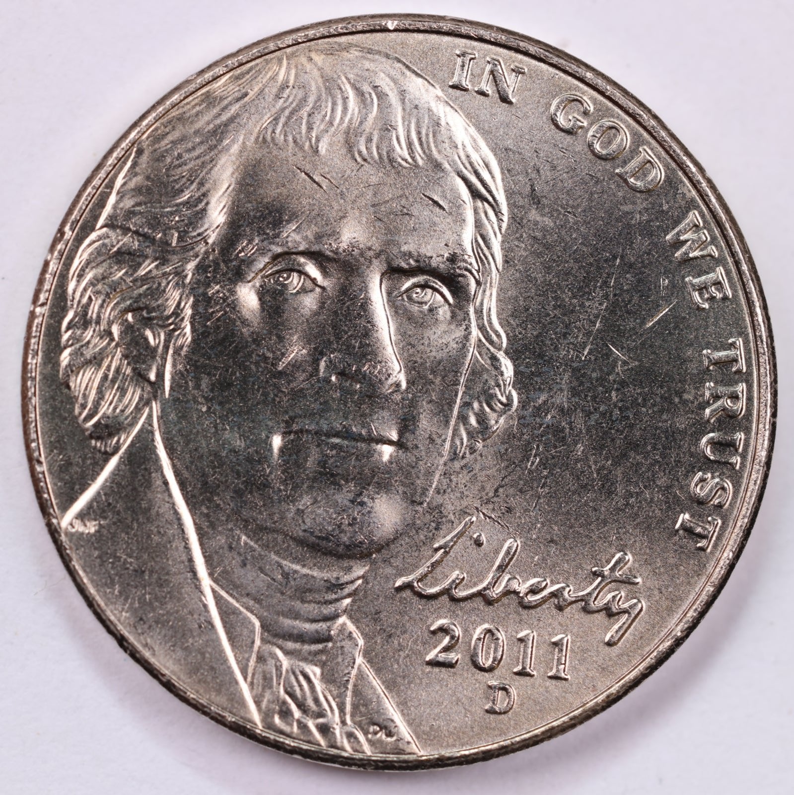 2011-D Jefferson Nickel, Uncirculated coin, Store #UN011D