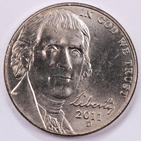 2011-D Jefferson Nickel, Uncirculated coin, Store #UN011D