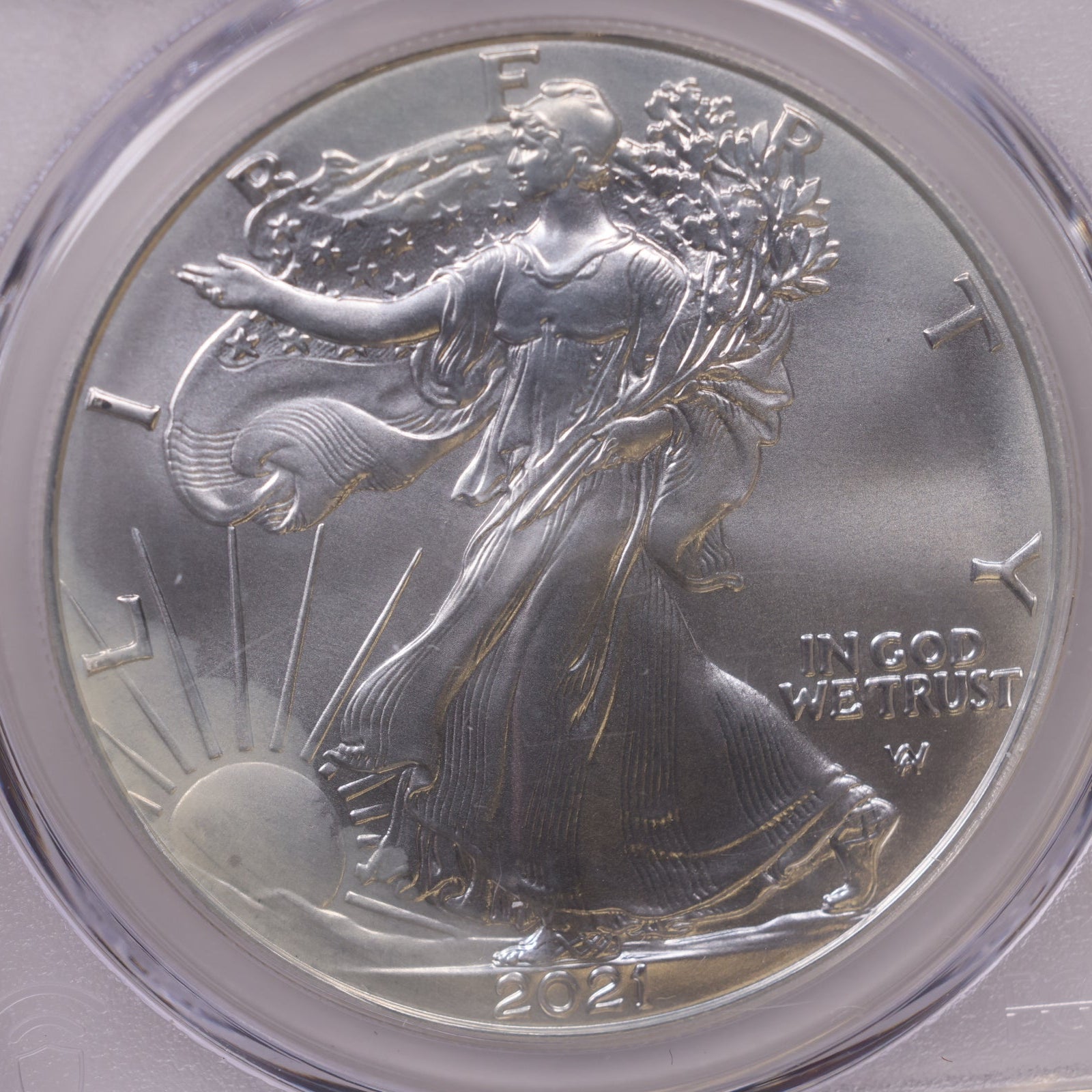2021 (W) American Silver Eagle Type 2, PCGS MS-70, Store#AE0353