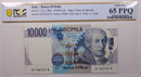 1984 10,000 Lire, Bank of Italy., PCGS CU-65 PPQ., Store