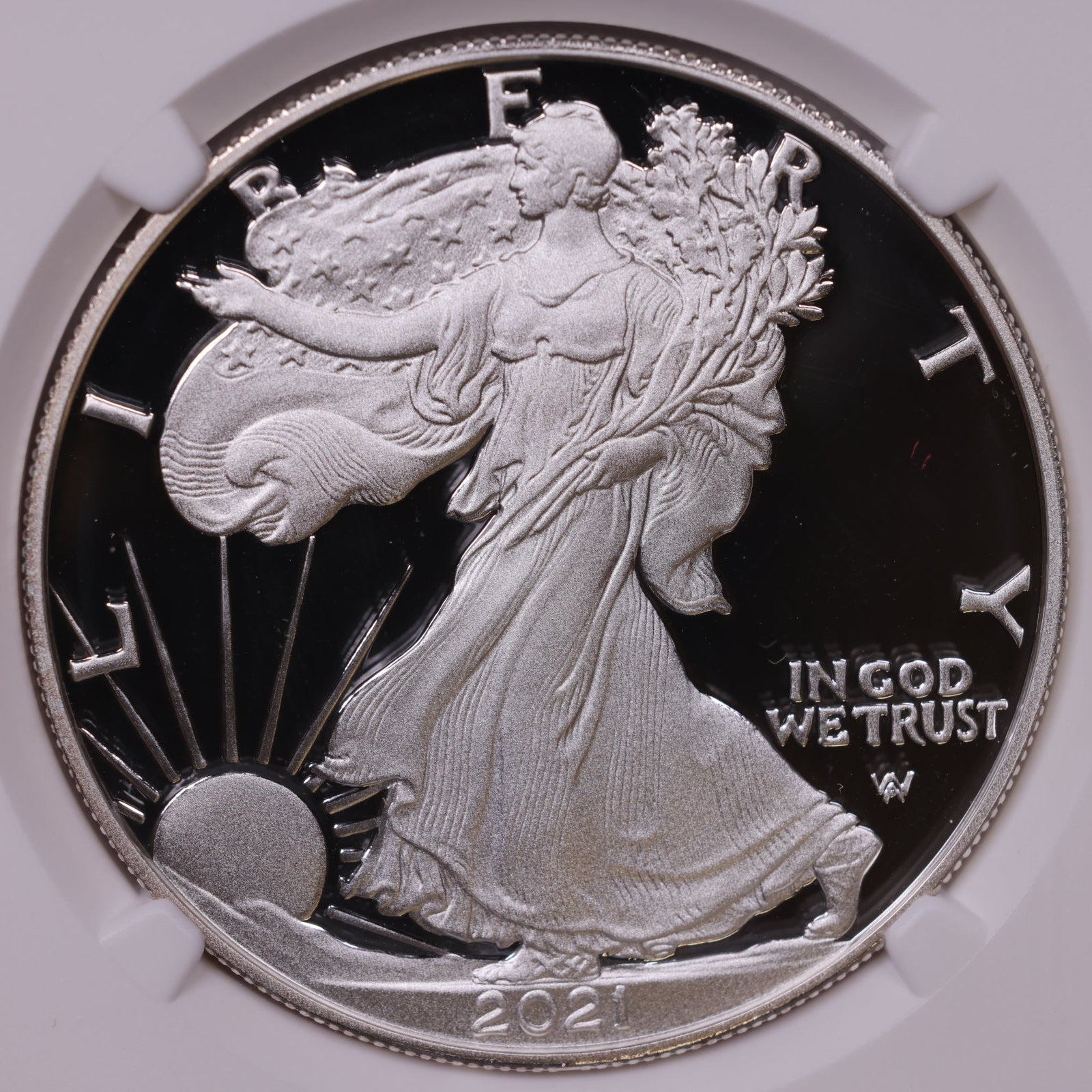 2021-W American Silver Eagle Type 2, NGC PF-70, Store#AE0360