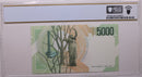 1985 5,000 Lire, Bank of Italy., PCGS CU-66 PPQ., Store