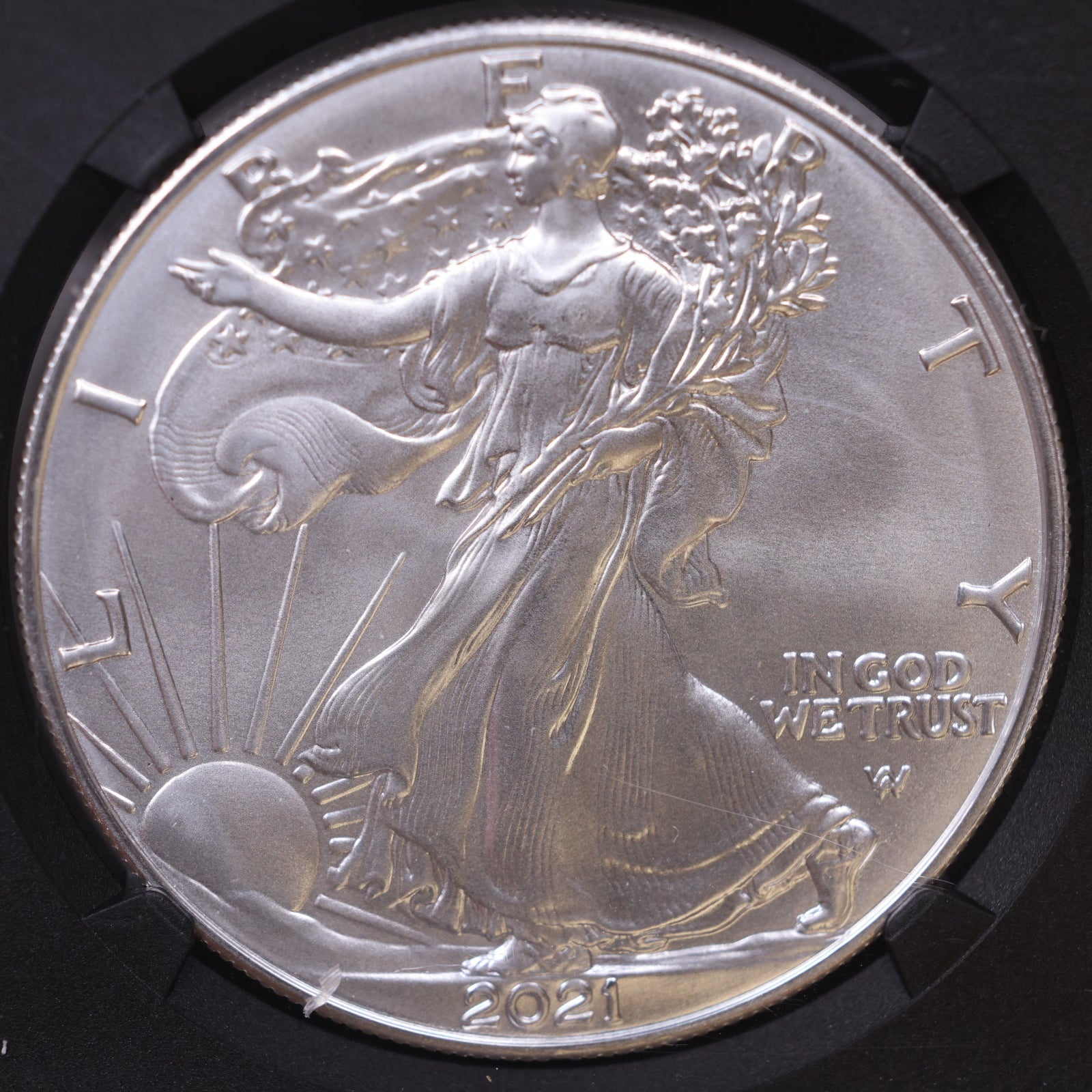 2021 American Silver Eagle Type 2, First Releases, NGC MS-70, Store#AE0363