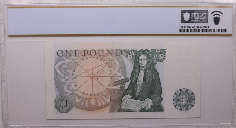 Bank of England, One Pound., (1981-84)., PCGS CU-65 PPQ., Store