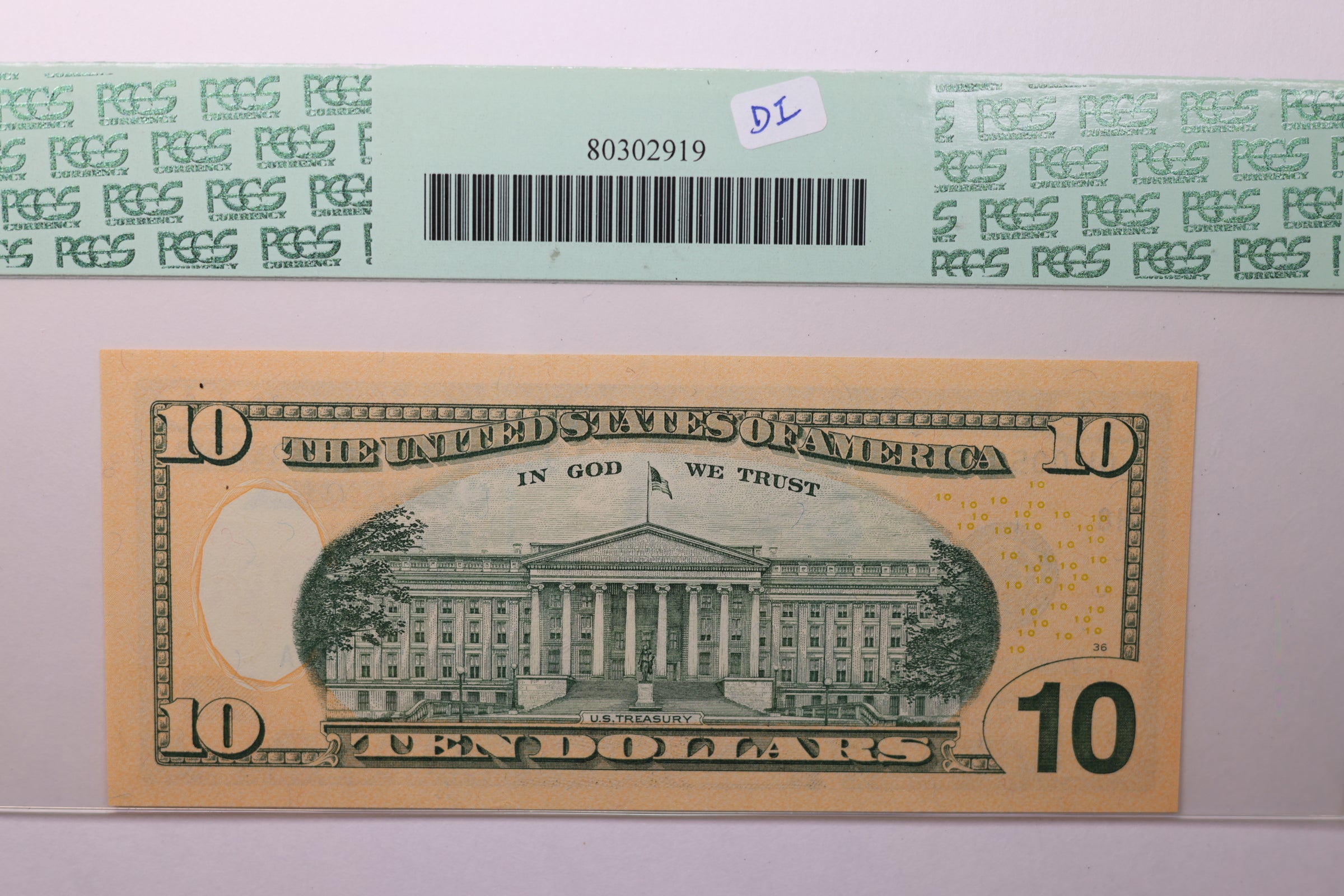 2004A $10 Federal Reserve Note. PCGS Graded CU-65 PPQ.  Store Sale #GFRB052