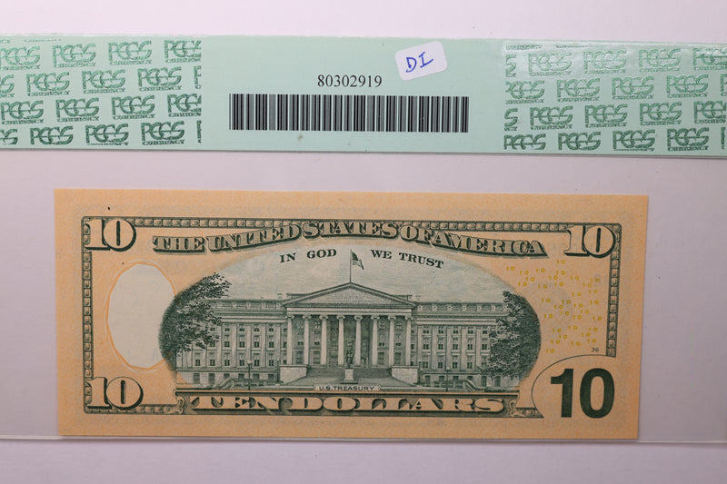 2004A $10 Federal Reserve Note. PCGS Graded CU-65 PPQ.  Store Sale