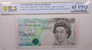 1990 5 Pounds, Great Britain., PCGS CU-65 PPQ., Store