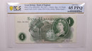 (1967) 1 Pounds, Great Britain., PCGS CU-65 PPQ., Store