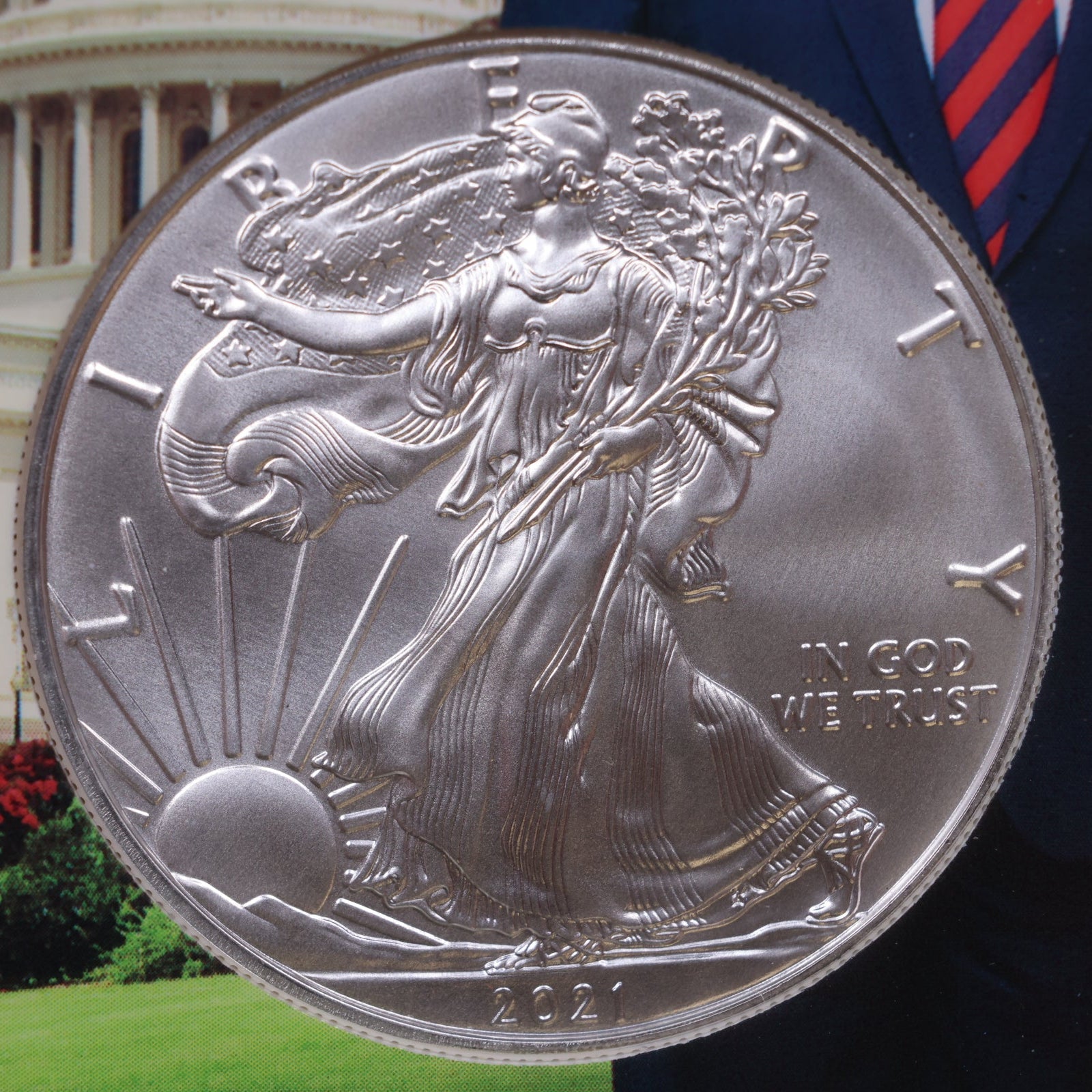 2021 American Silver Eagle, Heraldic Eagle T-1, Early Releases, NGC MS-70, Store#AE0368
