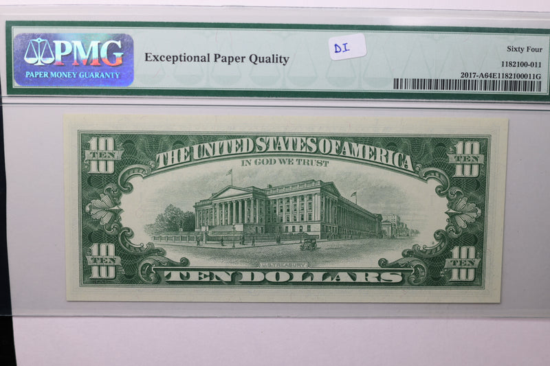 1963A  $10 Federal Reserve Note, PCGS 64 EPQ,  Store Sale