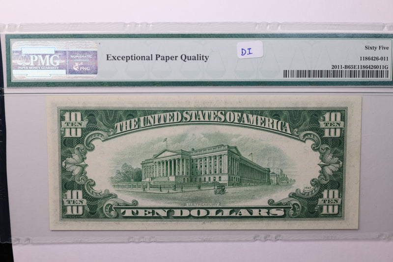 1950A  $10 Federal Reserve Note, PMG 65 EPQ,  Store Sale