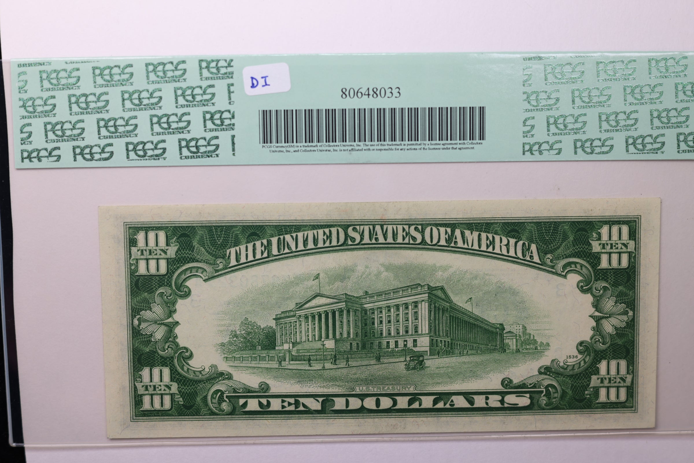 1950A $10 Federal Reserve Note, PCGS 64 PPQ,  Store Sale #GFRB042