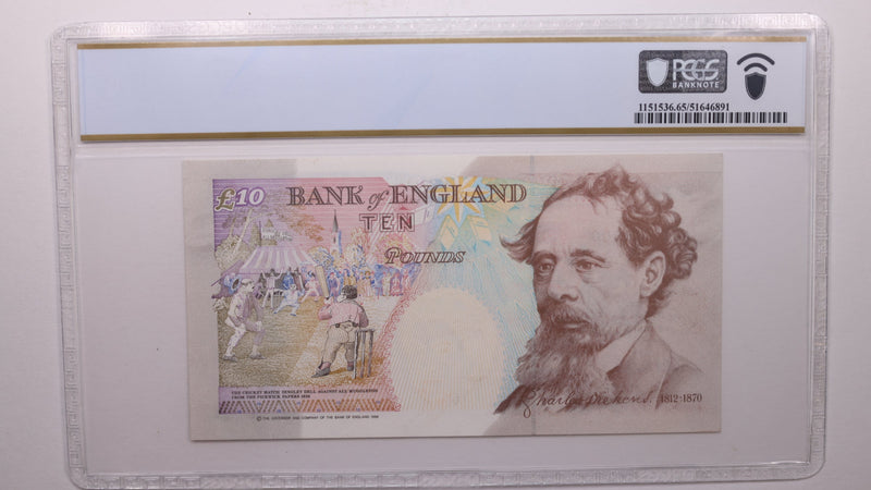 (1992) 10 Pounds, Great Britain., PCGS CU-65 PPQ., Store