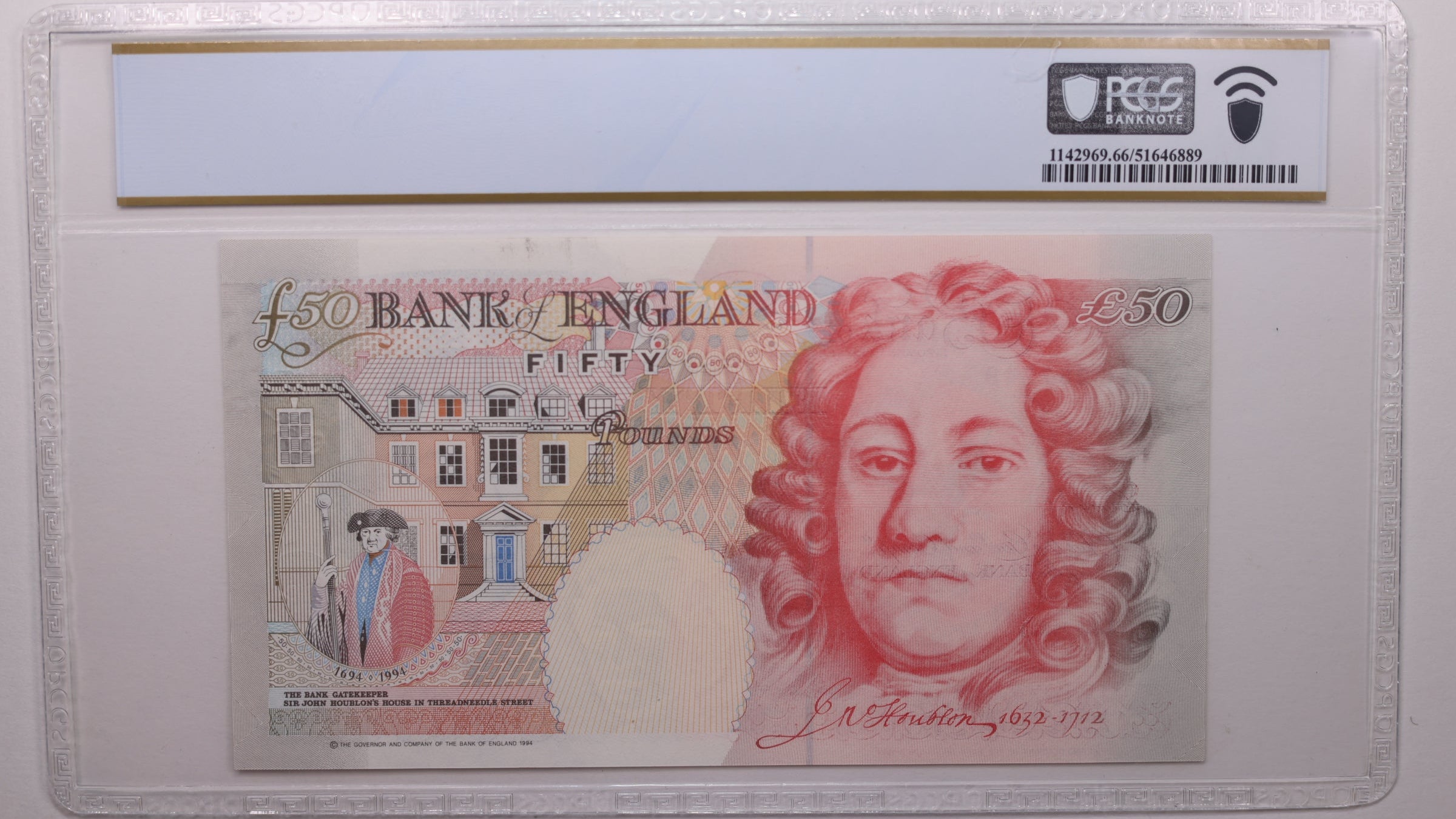 (2006) 50 Pounds, Great Britain., PCGS CU-66 PPQ., Store #GWC041
