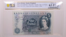 (1967) 5 Pounds, Great Britain., PCGS CU-63 PPQ., Store