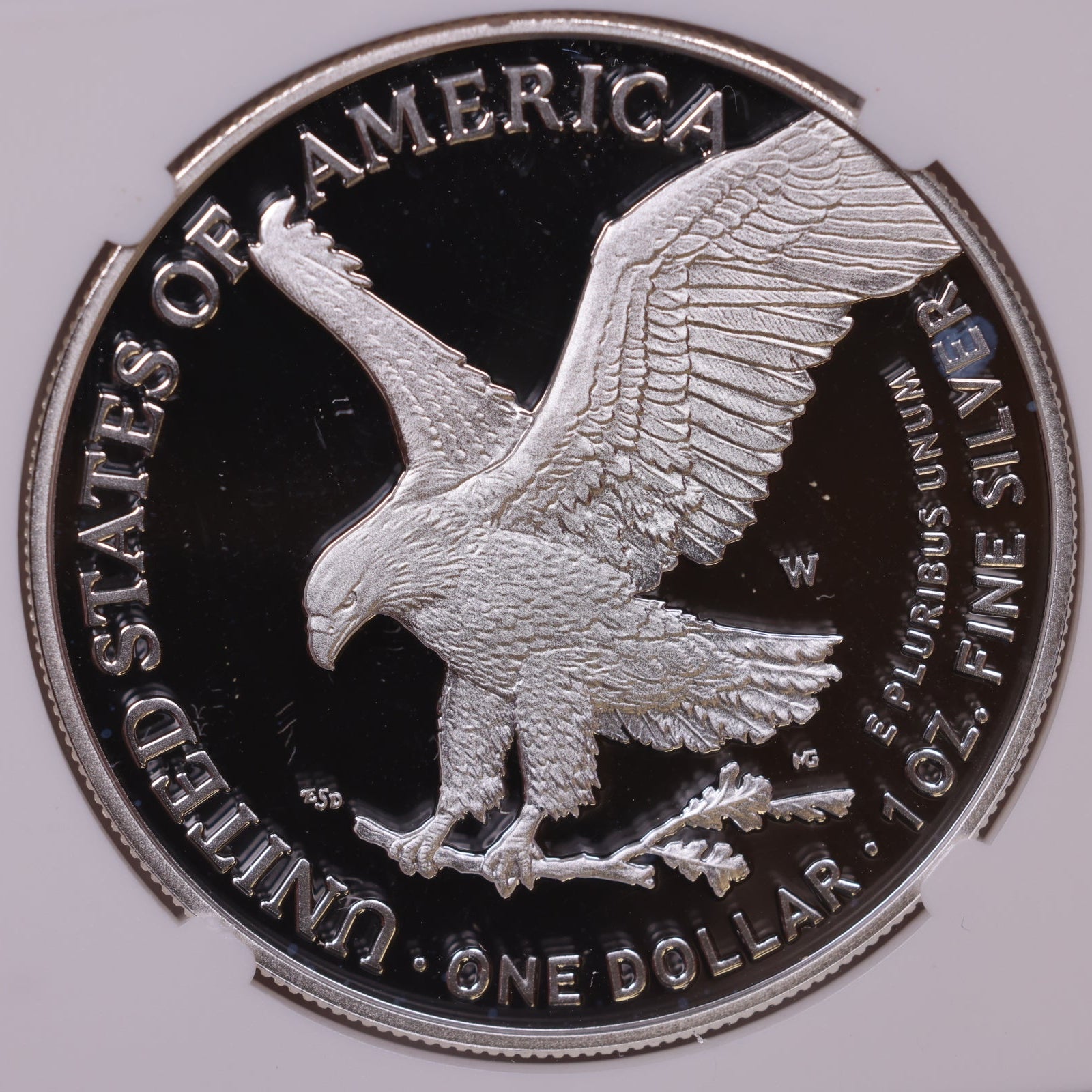 2021-W American Silver Eagle, Eagle Landing T-2, Ultra Cameo, NGC PF-70, Store#AE0372