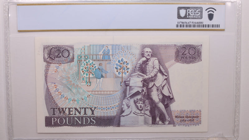 (1981) 20 Pounds, Great Britain., PCGS CU-67 PPQ., Store