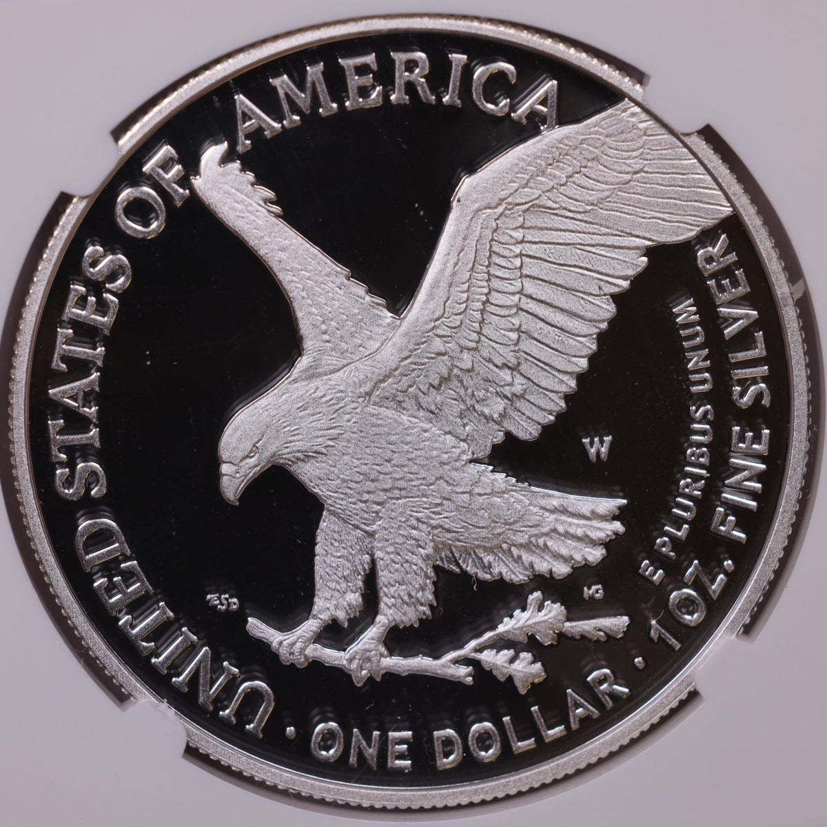 2021-W American Silver Eagle, Eagle Landing T-2, Ultra Cameo, NGC PF-70, Store#AE0373