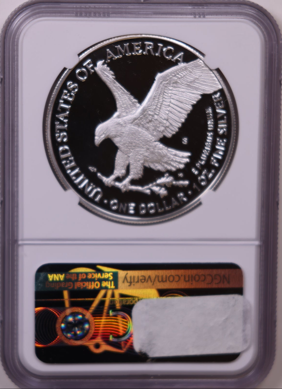 2021-S American Silver Eagle, Eagle Landing T-2, Ultra Cameo, NGC PF-70, Store#AE0375