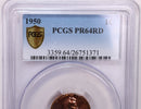 1950 Proof Lincoln Wheat Cents., PCGS PR-64 Red., Store