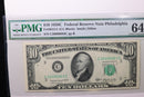 1950C $10 Federal Reserve Note, PMG 64, EPQ,  Store Sale