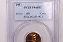 1951 Proof Lincoln Wheat Cents., PCGS PR-66 Red., Store