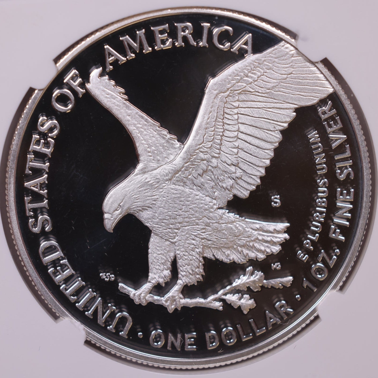 2021-S American Silver Eagle, Eagle Landing T-2, Ultra Cameo, NGC PF-70, Store#AE0376