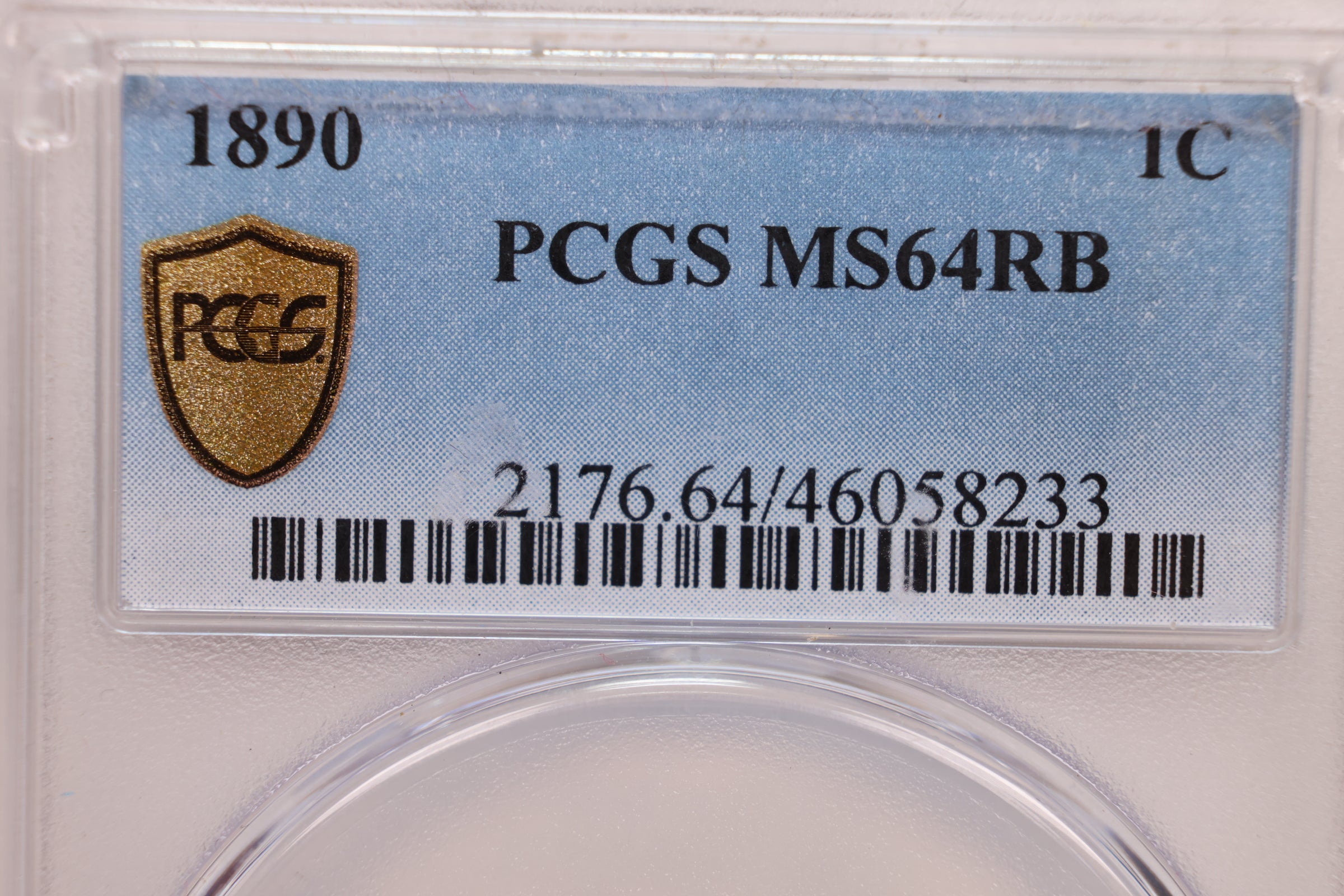 1890 Indian Head Cents., PCGS Graded MS-64 R/B., Store #CT0523