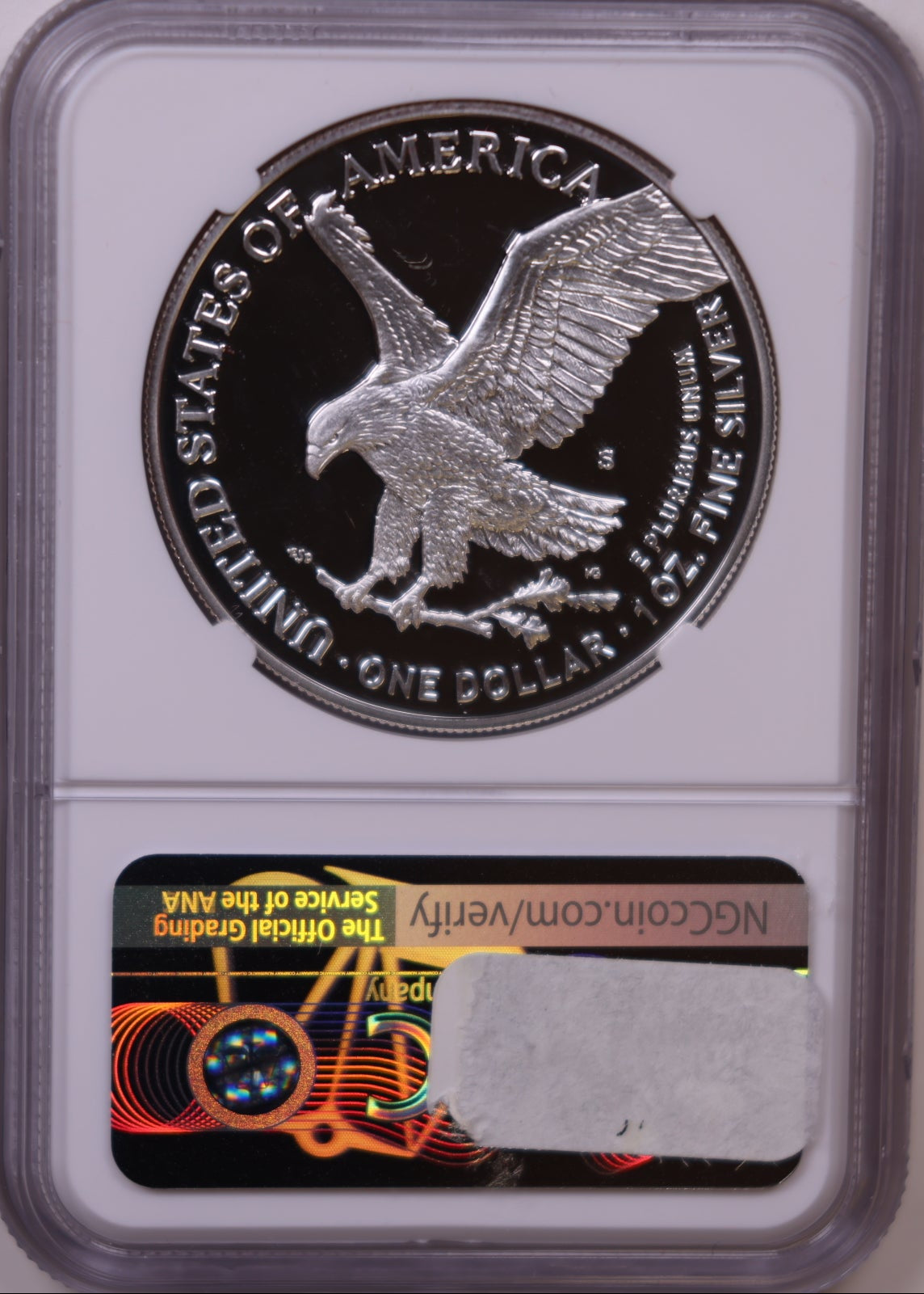 2021-S American Silver Eagle, Eagle Landing T-2, Ultra Cameo, NGC PF-70, Store#AE0377