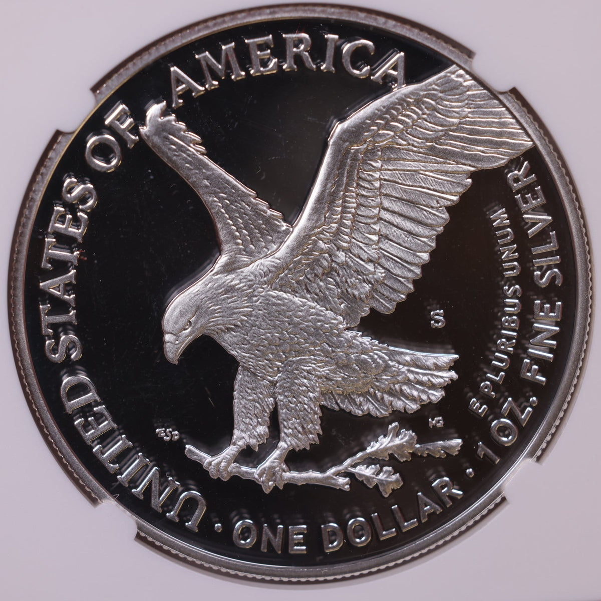 2021-S American Silver Eagle, Eagle Landing T-2, Ultra Cameo, NGC PF-70, Store#AE0377