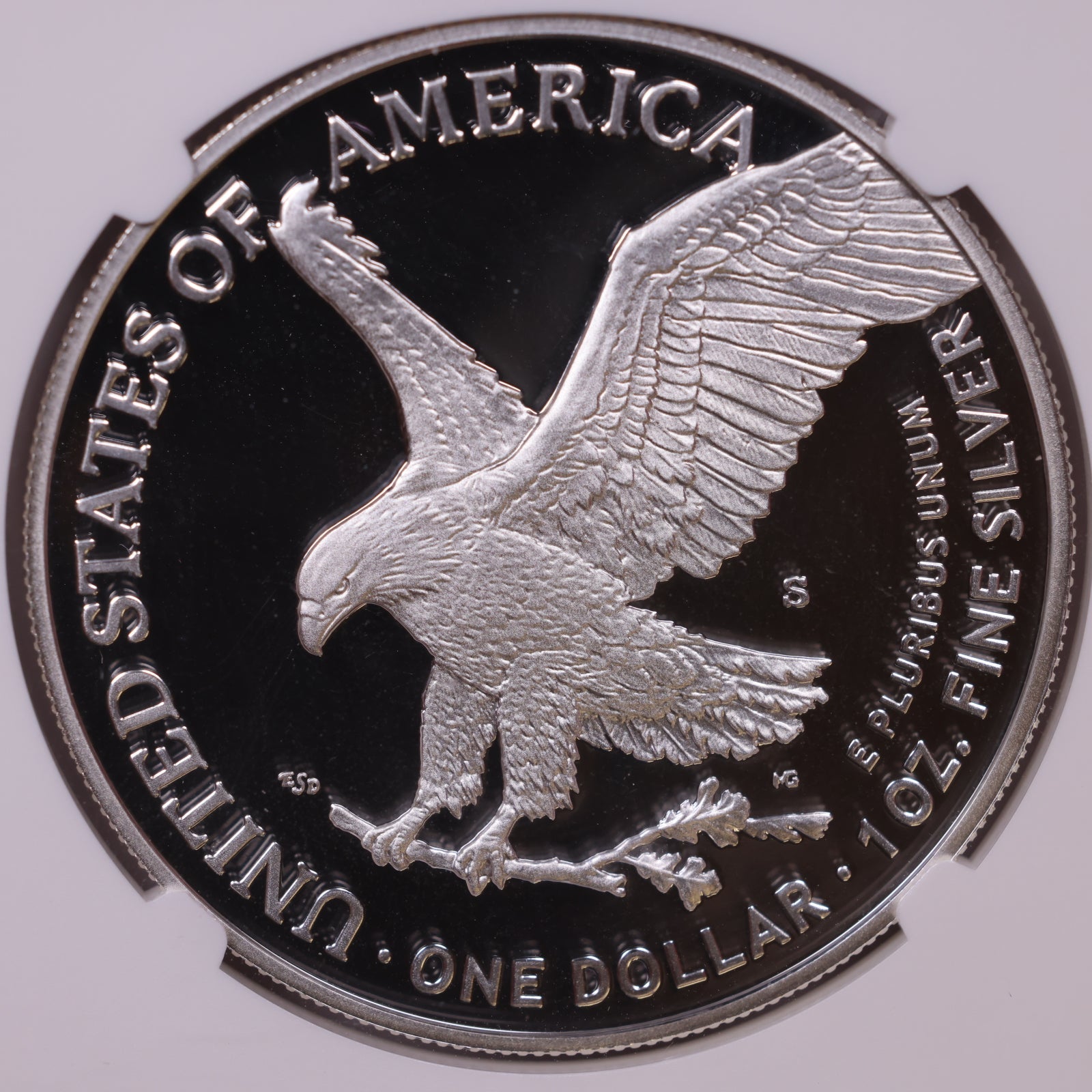 2021-S American Silver Eagle, Eagle Landing T-2, Ultra Cameo, NGC PF-70, Store#AE0378
