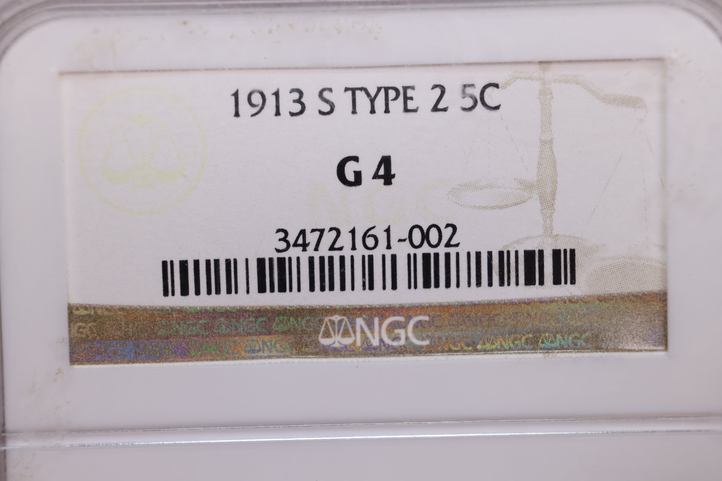 1913-S Buffalo Nickel., Type-2., NGC Good-4., Store SALE #GNL007