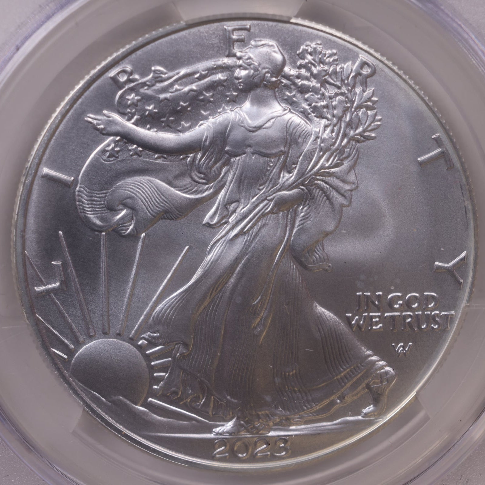 2023 American Silver Eagle, First Delivery, CAC MS-70, Store#AE0383